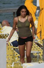 LOURDES LEON in Yellow Bikini at a Beach in Miami 12/15/2019