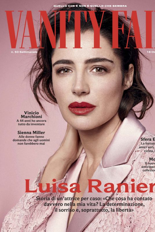 LUISA RANIERI in Vanity Fair Magazine, Italy December 2019