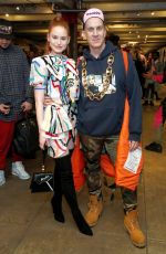 MADELAINE PETSCH at Moschino Prefall 2020 Fashion Show in Brooklyn 12/09/2019
