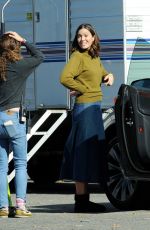 MANDY MOORE on the Set of This Is Us in Los Angeles 12/17/2019