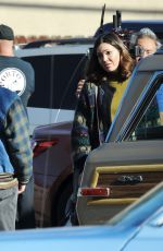 MANDY MOORE on the Set of This Is Us in Los Angeles 12/17/2019