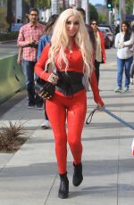 MARCELA IGLESIAS Out with Her Dog in Beverly Hills 12/22/2019