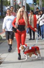 MARCELA IGLESIAS Out with Her Dog in Beverly Hills 12/22/2019