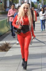 MARCELA IGLESIAS Out with Her Dog in Beverly Hills 12/22/2019