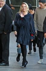 MARGOT ROBBIE Arrives at Jimmy Kimmel Live! in Hollywood 12/19/2019