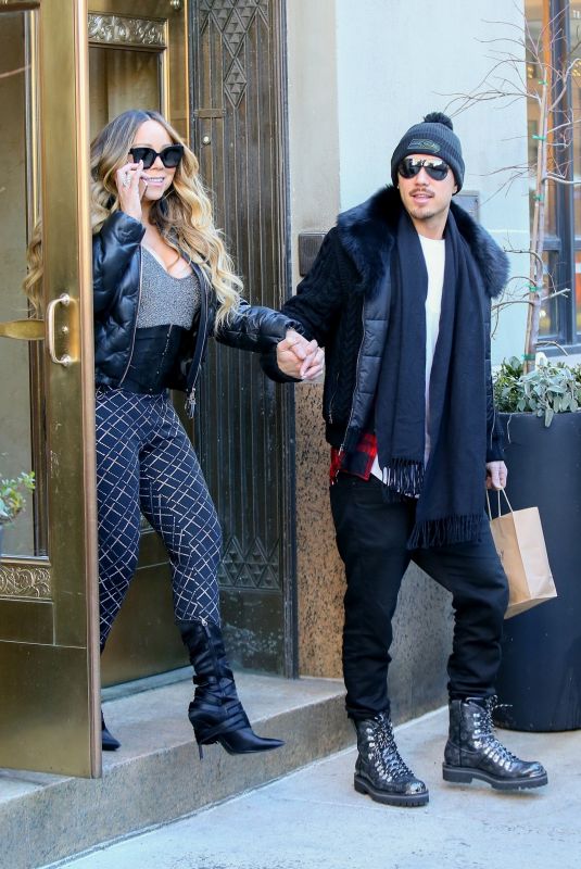 MARIAH CAREY and Bryan Tanaka Out in New York 12/20/2019