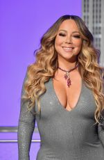 MARIAH CAREY Lights Empire State Building in New York 12/17/2019