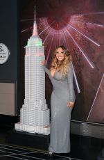 MARIAH CAREY Lights Empire State Building in New York 12/17/2019