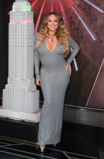 MARIAH CAREY Lights Empire State Building in New York 12/17/2019