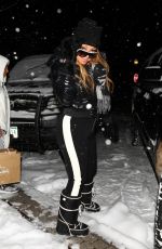 MARIAH CAREY Shopping at Louis Vuitton in Aspen 12/28/2019