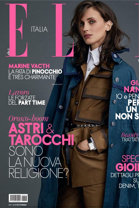 MARINE VACTH in Elle Magazine, Italy December 2019