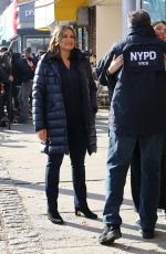 MARISKA HARGITAY on the Set of Law and Erder: SVU in New York 12/20/2019