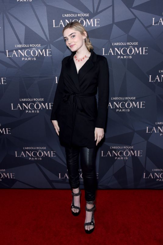 MEG DONNELLY at Lancome x Vogue L’Absolu Ruby Holiday Event in West Hollywood 12/05/2019