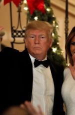 MELANIA TRUMP Greets Guests at Congressional Ball at White House in Washington, DC 12/15/2019