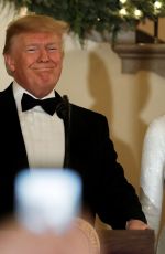 MELANIA TRUMP Greets Guests at Congressional Ball at White House in Washington, DC 12/15/2019