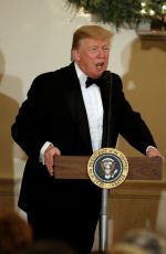 MELANIA TRUMP Greets Guests at Congressional Ball at White House in Washington, DC 12/15/2019