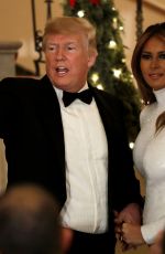 MELANIA TRUMP Greets Guests at Congressional Ball at White House in Washington, DC 12/15/2019