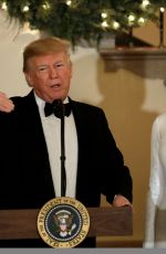 MELANIA TRUMP Greets Guests at Congressional Ball at White House in Washington, DC 12/15/2019