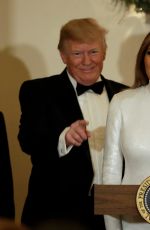 MELANIA TRUMP Greets Guests at Congressional Ball at White House in Washington, DC 12/15/2019