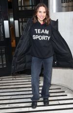 MELANIE CHISHOLM Leaves Dermot O"Leary Radio Show in London 12/21/2019