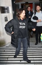 MELANIE CHISHOLM Leaves Dermot O"Leary Radio Show in London 12/21/2019