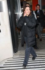 MELANIE CHISHOLM Leaves Dermot O"Leary Radio Show in London 12/21/2019
