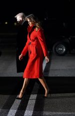 MELANIE TRUMP Arrives at London Stansted Airport 02/12/2019