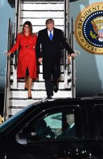 MELANIE TRUMP Arrives at London Stansted Airport 02/12/2019