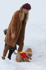 MICHELLE HUNZIKER Arrives in San Cassiano 12/27/2019