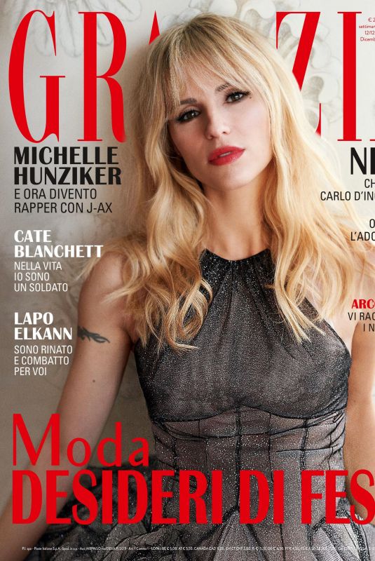 MICHELLE HUNZIKER in Grazia Magazine, Italy December 2019