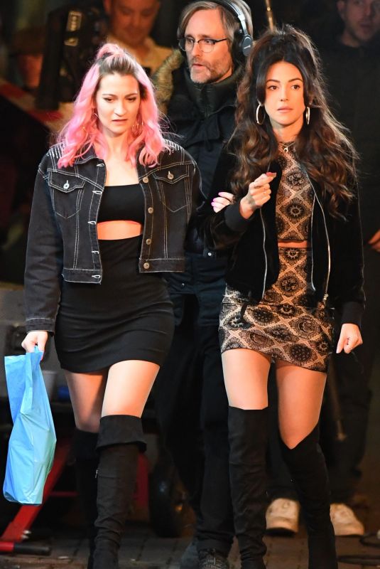 MICHELLE KEEGAN on the Set of Brassic TV Show in Manchester 11/28/2019