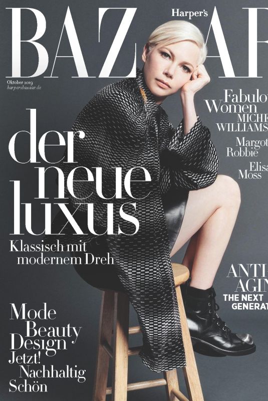 MICHELLE WILLIAMS in Harper’s Bazaar Magazine, Germany October 2019