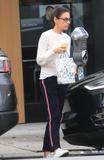 MILA KUNIS Leaves Alfred
