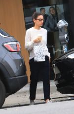 MILA KUNIS Leaves Alfred