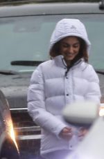 MILA KUNIS Out on a Rainy Day in Los Angeles 12/08/2019