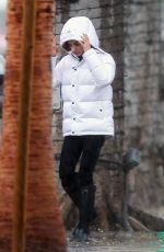 MILA KUNIS Out on a Rainy Day in Los Angeles 12/08/2019