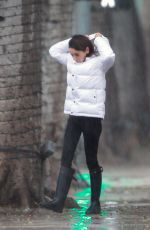 MILA KUNIS Out on a Rainy Day in Los Angeles 12/08/2019