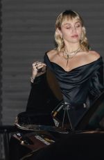 MILEY CYRUS and Cody Simpson Leaves Nobu Restaurant in Malibu 10/12/2019
