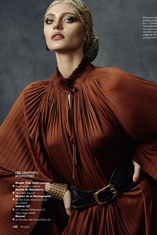 NATALIYA BULYCHEVA for Elle Magazine, Russia January 2020