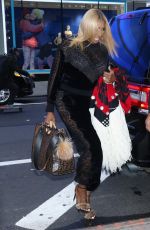NENE LEAKES Arrives at Strahan, Sara & Keke in New York 