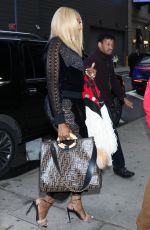 NENE LEAKES Arrives at Strahan, Sara & Keke in New York 
