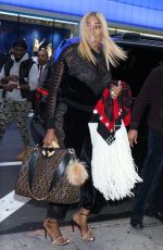 NENE LEAKES Arrives at Strahan, Sara & Keke in New York 