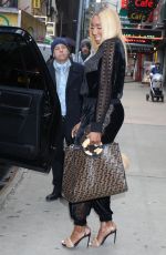 NENE LEAKES Arrives at Strahan, Sara & Keke in New York 