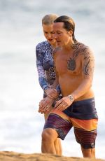 NICOLE KIDMAN and Keith Urban at a Beach in Sydney 12/27/2019