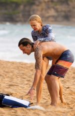 NICOLE KIDMAN and Keith Urban at a Beach in Sydney 12/27/2019