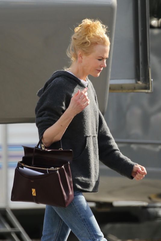 NICOLE KIDMAN Arrives on the Set of Prom in Los Angeles 12/20/2019