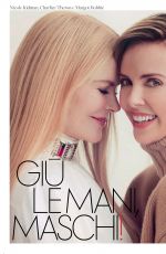 NICOLE KIDMAN, CHARLIZE THERON and MARGOT ROBBIE in Elle Magazine, Italy January 2020