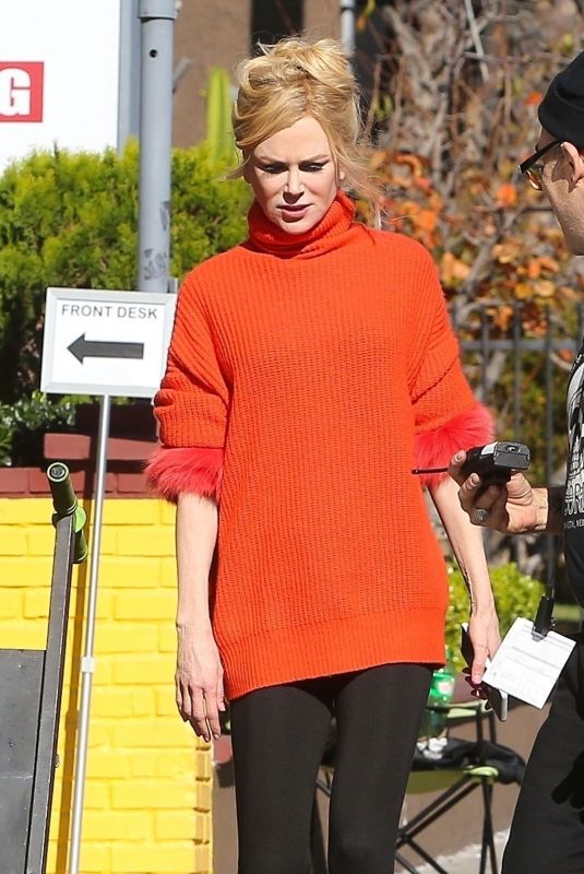 NICOLE KIDMAN on the Set of The Prom in Los Angeles 12/19/2019