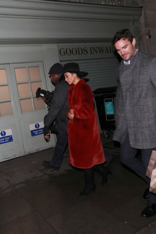 NICOLE SCHERZINGER and Thom Evans Night Out in London 12/17/2019