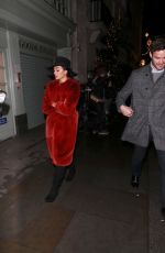 NICOLE SCHERZINGER and Thom Evans Night Out in London 12/17/2019